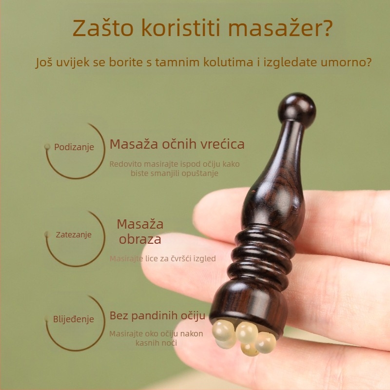 Pagoda od satenskog ružinog drveta, mali lotosov štapić za masažu očiju, rog, masažer za lice, povlačenje tetiva, alat za njegu akupunkturnih točaka