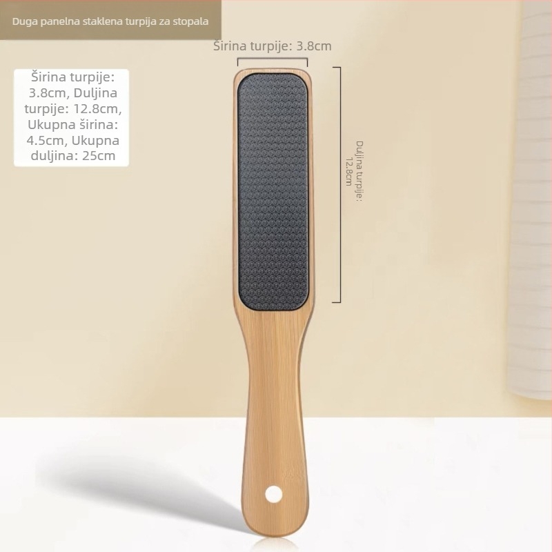 Prekogranična drvena ručka, nano staklena turpija za stopala za uklanjanje mrtve kože, žuljeva, uređaja za pedikuru, zanoktice, trljanja stopala, kamena za brušenje stopala
