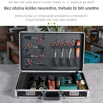 Vojna višenamjenska aluminijska kutija za brijačnicu, posebna vanjska kutija za alat, kutija za brijačnicu