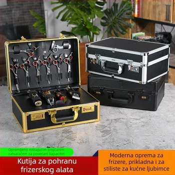 Junming višenamjenska kutija za brijačnice od aluminijske legure