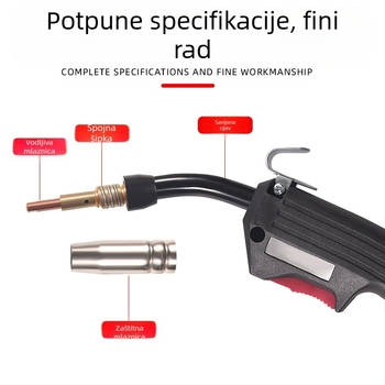 Bezplinsko dvojamstveno zavarivanje 14AK pištolj za zavarivanje kućanski 220v integrirani mali pribor za aparat za zavarivanje žica za zavarivanje s punjenom žicom za brzo umetanje žice za pištolj za zavarivanje