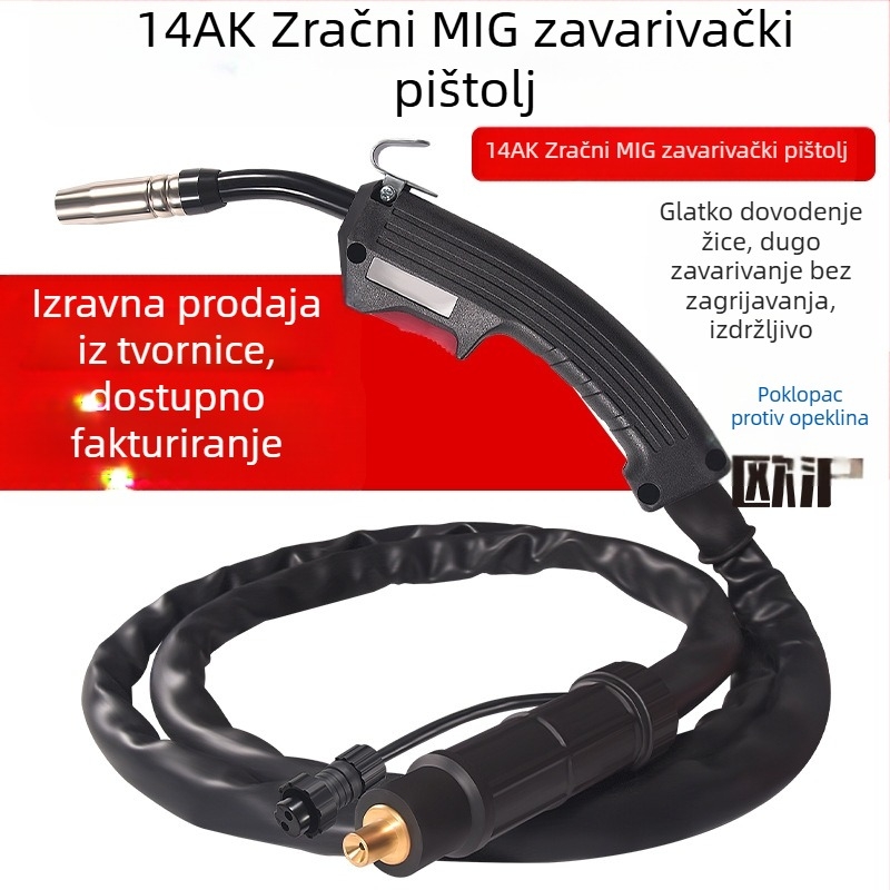 Bezplinsko dvojamstveno zavarivanje 14AK pištolj za zavarivanje kućanski 220v integrirani mali pribor za aparat za zavarivanje žica za zavarivanje s punjenom žicom za brzo umetanje žice za pištolj za zavarivanje