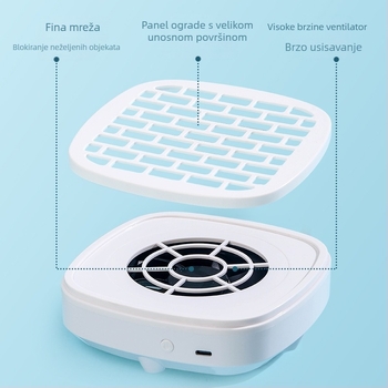 Prekogranični novi M3 mini usisavač za nokte, prijenosni stroj za prašinu za nokte, japanski usisavač za nokte s niskom razinom buke