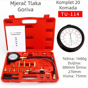 Noridun mjerač tlaka goriva u automobilu mjerač tlaka benzina alat za detekciju automobila alat za popravak automobila alat za održavanje automobila