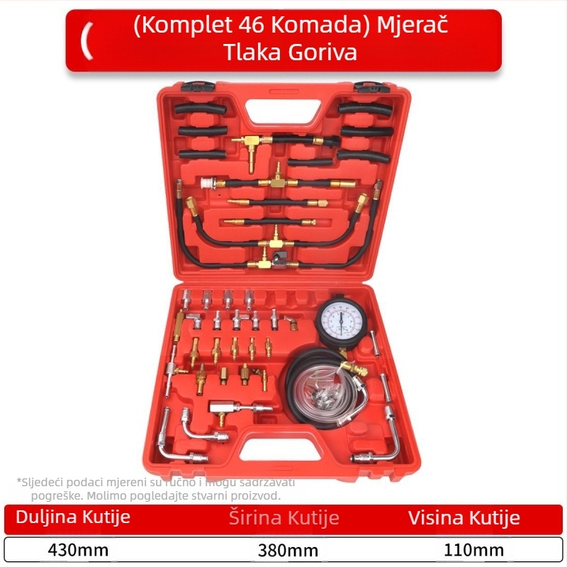 Noridun mjerač tlaka goriva u automobilu mjerač tlaka benzina alat za detekciju automobila alat za popravak automobila alat za održavanje automobila