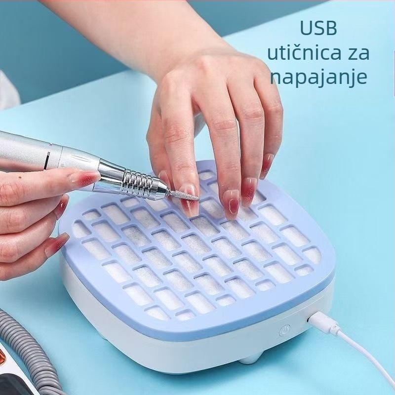 Visoko usisni tihi usisavač za poliranje noktiju, prijenosni usisavač za nokte, poseban mali sakupljač prašine za uklanjanje noktiju