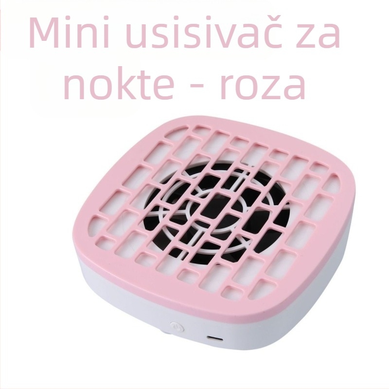 Visoko usisni tihi usisavač za poliranje noktiju, prijenosni usisavač za nokte, poseban mali sakupljač prašine za uklanjanje noktiju
