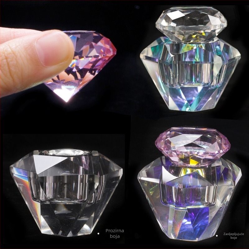 Vrhunska dijamantna kristalna čašica za nokte, izuzetna visokopropusna dijamantna magična kristalna tekuća olovka za pranje, čašica za nakit