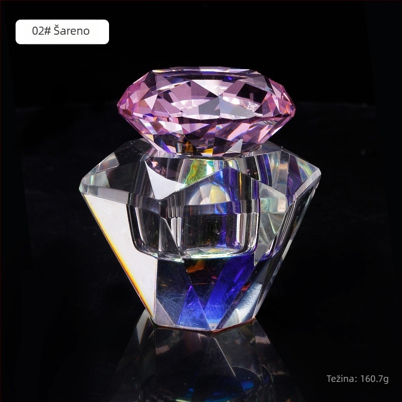 Vrhunska dijamantna kristalna čašica za nokte, izuzetna visokopropusna dijamantna magična kristalna tekuća olovka za pranje, čašica za nakit