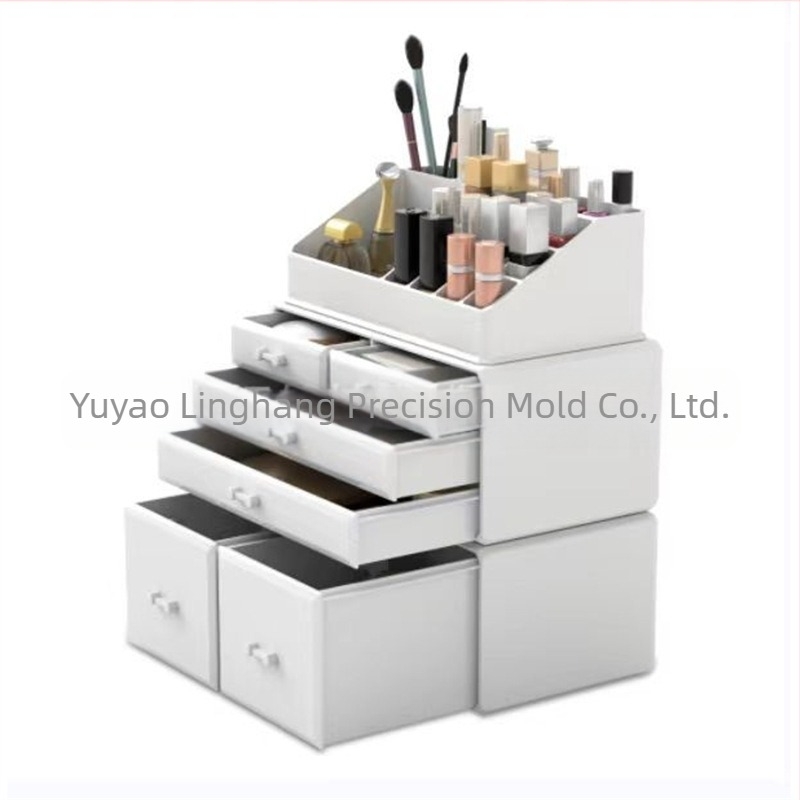 Kutija za pohranu kozmetike, stalak za pohranu ruža za usne, stalak za pohranu proizvoda za njegu kože, napredni stolni ormarić za pohranu otporan na prašinu, kutija za odijevanje