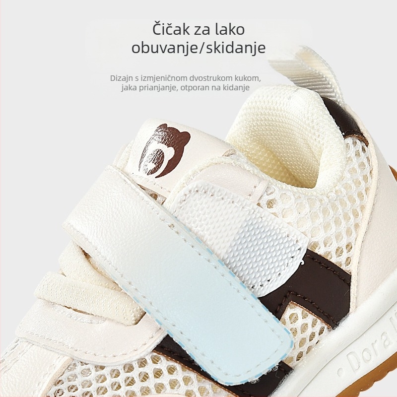 Dječje sandale, muške ljetne cipele za malu djecu od 0 do 2 godine, neklizajuće cipele s mekim dnom, mrežaste cipele za dojenčad, ženske funkcionalne cipele