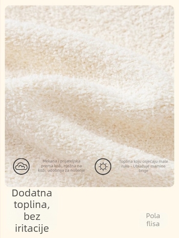 Dječja odjeća Dječji pulover 2024 Jesenska i zimska dječja pletena majica od baršuna s pola strane za dječake i djevojčice