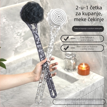 Trljanje leđa četke za kupanje ne zahtijeva dugu dršku četke mekana četka dvostrana četka za kupanje blato za uklanjanje pepela artefakta leđa četke za kupanje