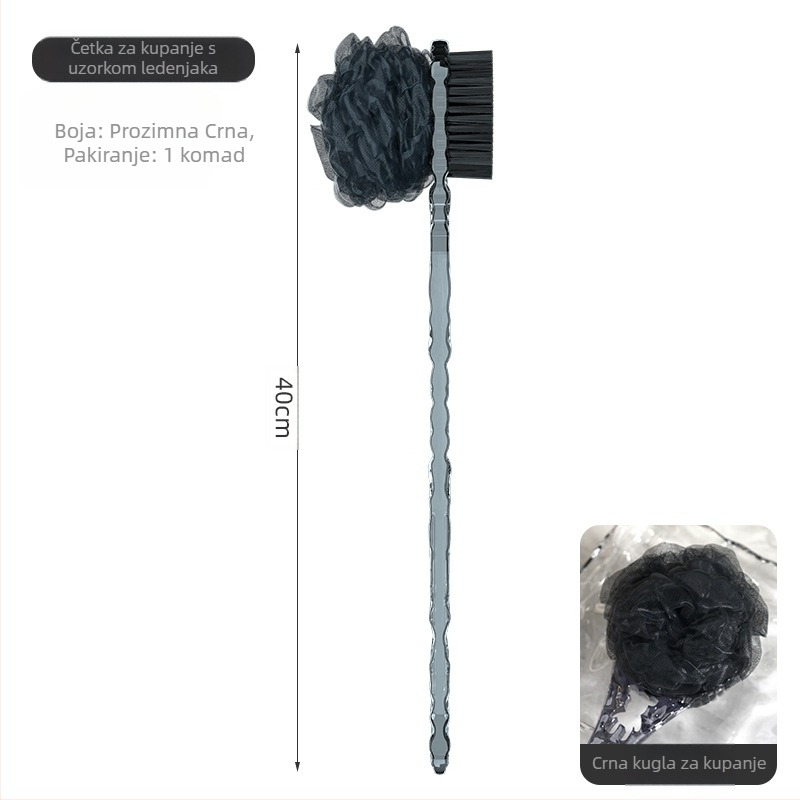 Trljanje leđa četke za kupanje ne zahtijeva dugu dršku četke mekana četka dvostrana četka za kupanje blato za uklanjanje pepela artefakta leđa četke za kupanje