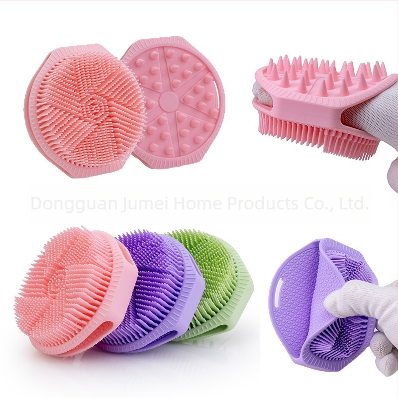 Amazon eksplozije silikonska četka za kupanje masažna kupka artefakt dvostrana šamponska četka za čišćenje kupke tvornička prodaja