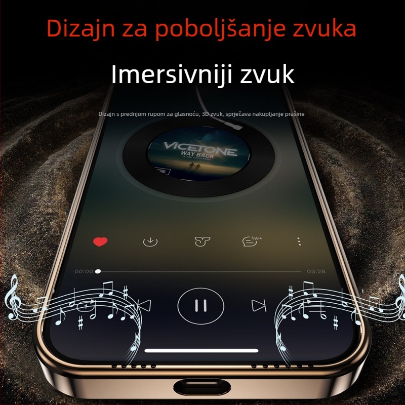 Pogodno za Iphone16 Promax magnetska maska za telefon s velikim prozorom, matirana, srebrnasta, trenutno se pretvara u zaštitnu masku za Apple 17