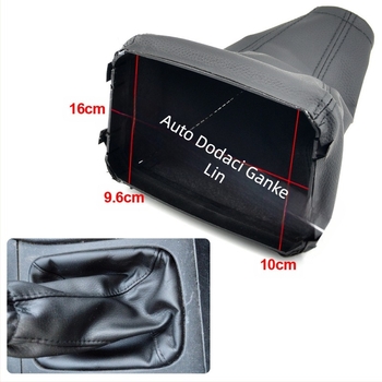 Pogodno za ručicu mjenjača u automobilu Opel CORSA, rukometnu, šivanu kožnu navlaku za glavu mjenjača.