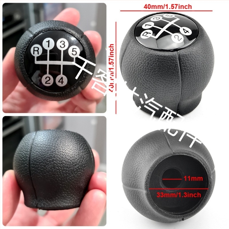 Pogodno za ručicu mjenjača u automobilu Opel CORSA, rukometnu, šivanu kožnu navlaku za glavu mjenjača.