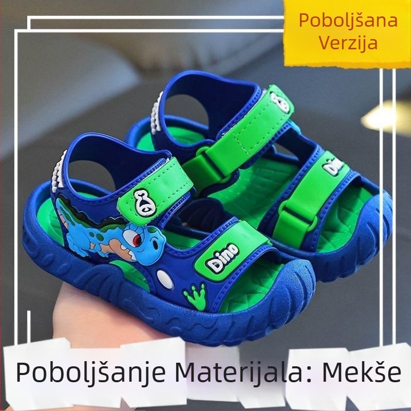 Nove dječje sandale za dječake 2025. Ljeto, nove male srednjoškolce s mekim dnom, neklizajuće cipele za plažu, moderne dječje