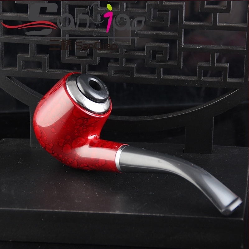 Lula od smole, staromodna željezna posuda s okruglim dnom, usitnjeni duhan, dvostruka namjena, uklonjivi i perivi cirkulirajući filter, tradicionalna lula početne razine