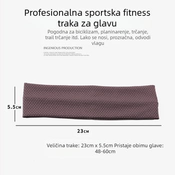 Nova tanka sportska traka za kosu za žene, za vanjsku upotrebu, planinarenje, trčanje, tenis, jogu, fitness, prozračna marama za glavu koja upija znoj za muškarce