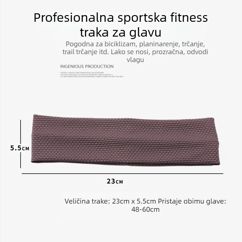 Nova tanka sportska traka za kosu za žene, za vanjsku upotrebu, planinarenje, trčanje, tenis, jogu, fitness, prozračna marama za glavu koja upija znoj za muškarce