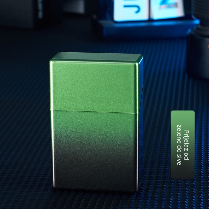 HB209B prozirna gradijentna kutija za cigarete 20 ABS plastična preklopna tanka prijenosna kutija za cigarete otporna na pritisak i vlagu