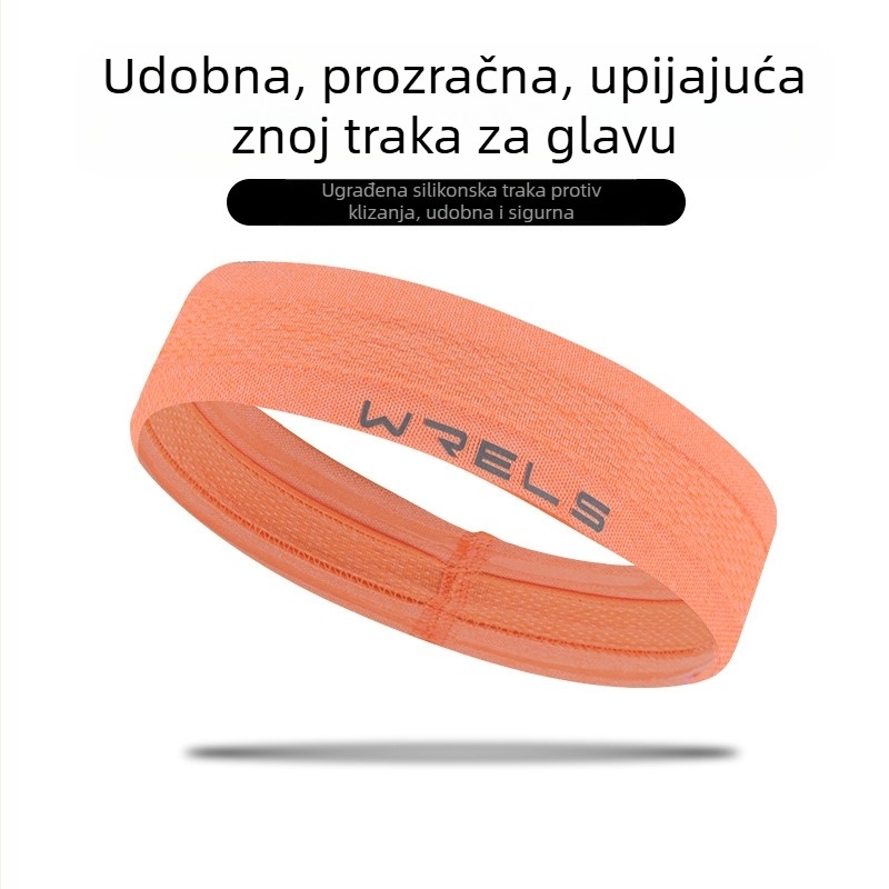 Wrels Sports traka za glavu, Traka za glavu, Traka za znoj, Oprema za fitness i košarku, Antiperspirant za trčanje koji upija znoj, Zaštita za glavu i marama za glavu koja upija znoj