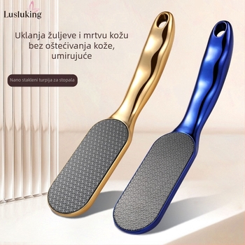 Popularna nano staklena turpija za stopala s dugom drškom, alat za manikuru i brušenje stopala za uklanjanje mrtve kože i žuljeva, artefakt nano turpije za stopala