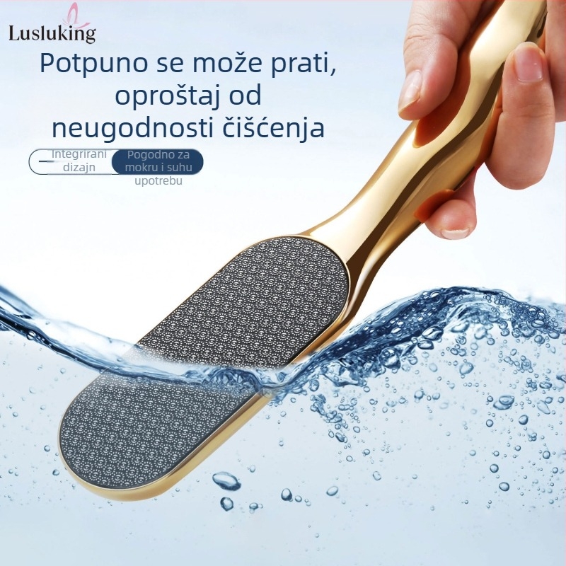 Popularna nano staklena turpija za stopala s dugom drškom, alat za manikuru i brušenje stopala za uklanjanje mrtve kože i žuljeva, artefakt nano turpije za stopala