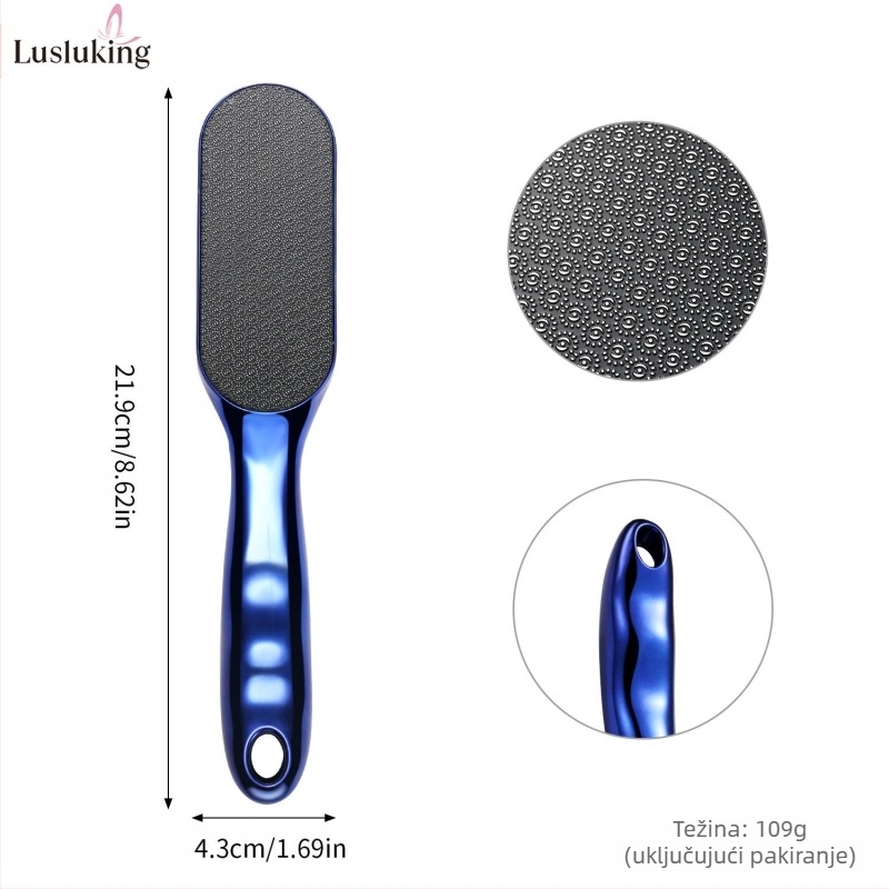 Popularna nano staklena turpija za stopala s dugom drškom, alat za manikuru i brušenje stopala za uklanjanje mrtve kože i žuljeva, artefakt nano turpije za stopala