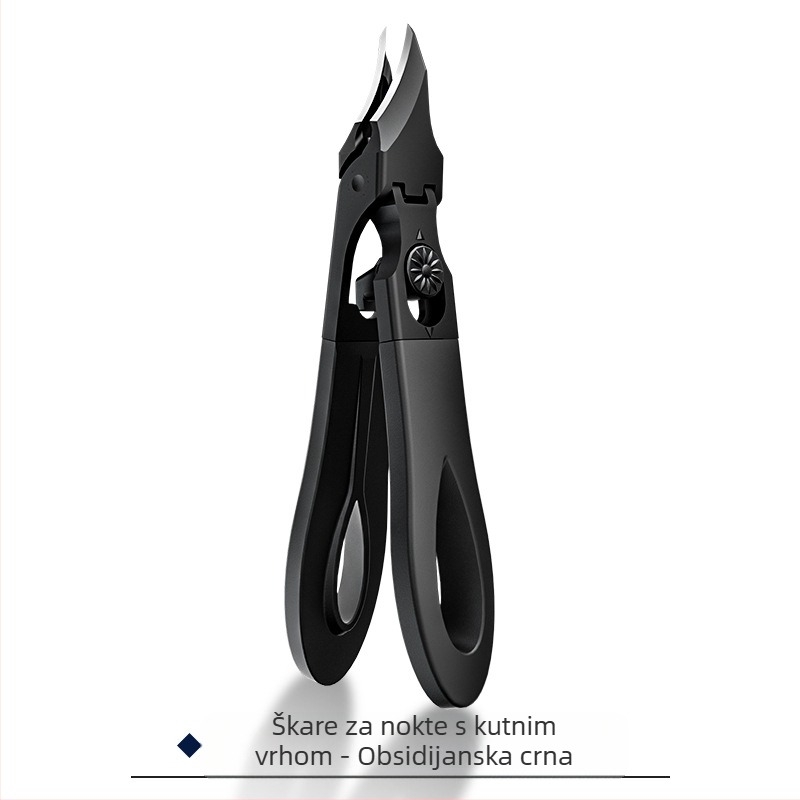 Novi vrhunski rezači za nokte, kliješta za utore noktiju, zaštita od prskanja, veliki otvor, rezanje debelih i tvrdih noktiju za mlade, kompaktni alat za manikuru