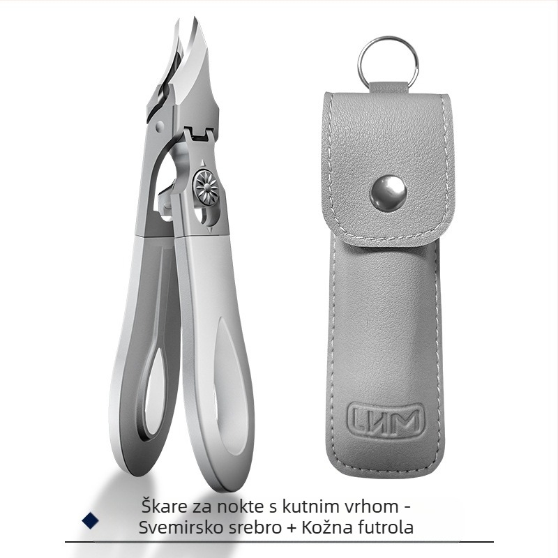 Novi vrhunski rezači za nokte, kliješta za utore noktiju, zaštita od prskanja, veliki otvor, rezanje debelih i tvrdih noktiju za mlade, kompaktni alat za manikuru