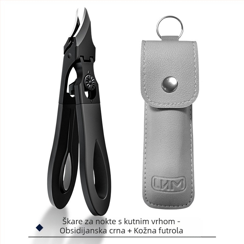 Novi vrhunski rezači za nokte, kliješta za utore noktiju, zaštita od prskanja, veliki otvor, rezanje debelih i tvrdih noktiju za mlade, kompaktni alat za manikuru