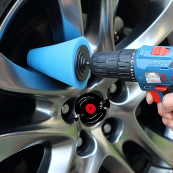 Spužva za poliranje kotača automobila, čelični prsten, retrovizor, zdjela vrata, prednji i stražnji branik, detalji razmaka, disk za poliranje, konus