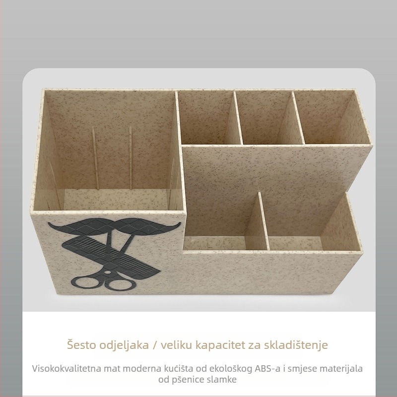 Alati za kosu i nokte, plastična kutija za pohranu, frizerski salon, brijačnica, stilist za kosu, kreativne stolne škare, utičnica