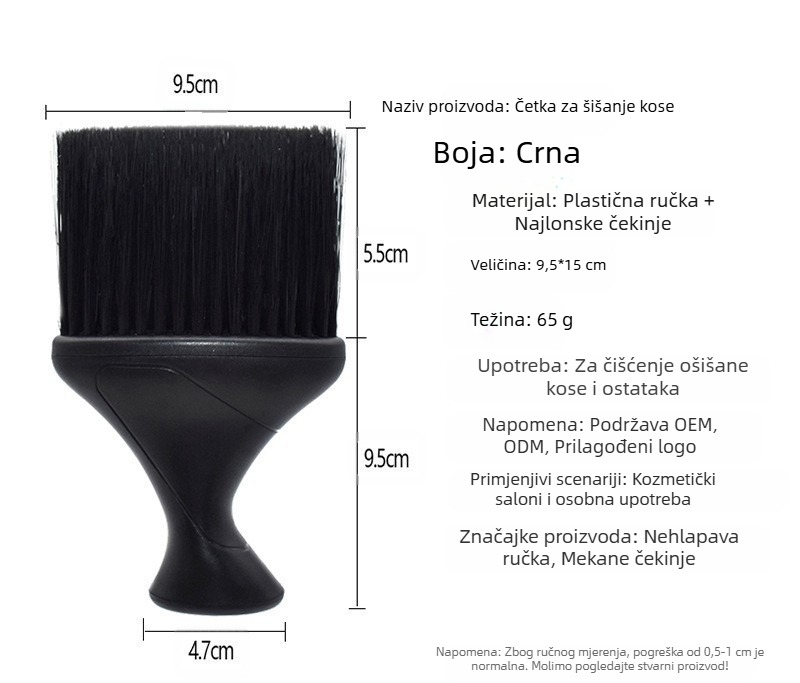 Četka za kosu od punog drveta, mekana četka za kosu, frizerski salon, obiteljska četka za kosu, alat za brijanje kose