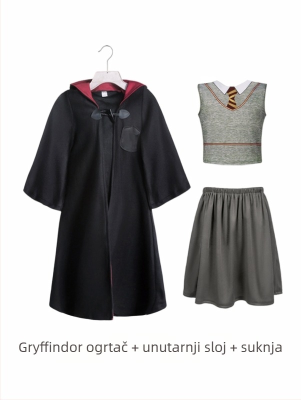 Dječji kostimi za Noć vještica, Harry Potter, čarobni ogrtač, kostim čarobnjaka, japanska verzija, ogrtač za izvedbu