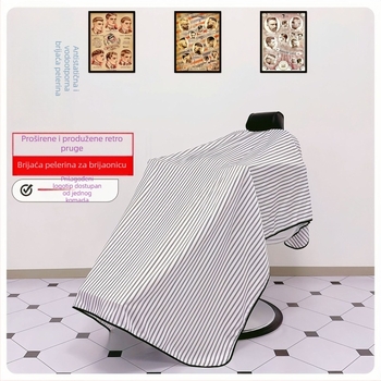 2 m ekstra veliki šal za brijačnicu, ekstra veliki antistatički, vodootporan, neljepljiva kosa, velika veličina, posebno napravljen za nokte