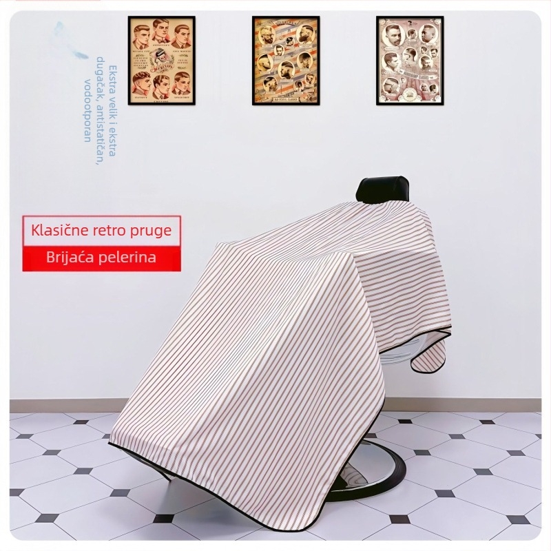 2 m ekstra veliki šal za brijačnicu, ekstra veliki antistatički, vodootporan, neljepljiva kosa, velika veličina, posebno napravljen za nokte