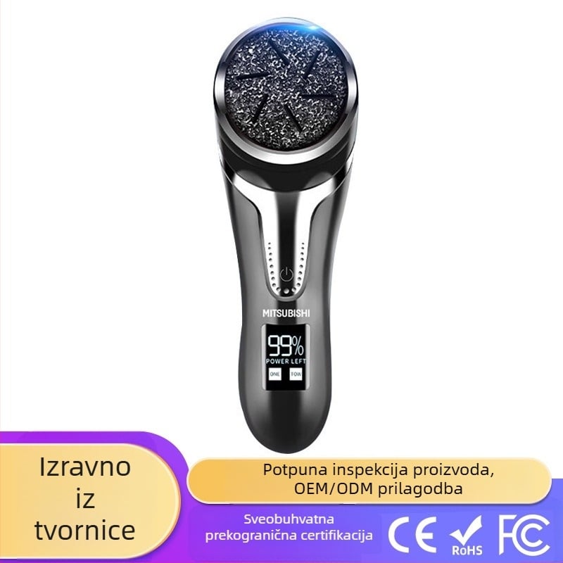 Električna brusilica za stopala za piling žuljeva, punjiva kućanska pedikura, piling za pete