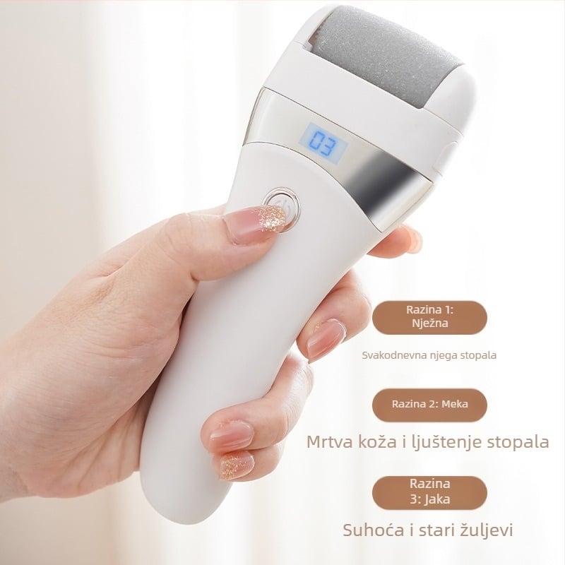 Prekogranična električna brusilica za stopala, USB punjenje, piling za rožnate žuljeve, pedikura, kućna brusilica za stopala, trimer za stopala