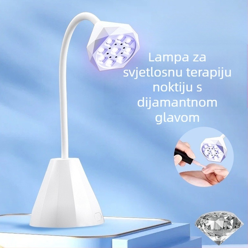 Stolna lampa za nokte Lotus s inteligentnim senzorom i zaslonom, UV lampa za sušenje, brzosušeća lampa za pečenje noktiju