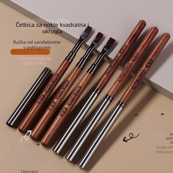 Olovka za manikuru Velika, velika kvadratna olovka za fototerapiju Velika ravna glava s poklopcem Štap od sandalovine Velika široka okrugla građevinska olovka Alati za manikuru