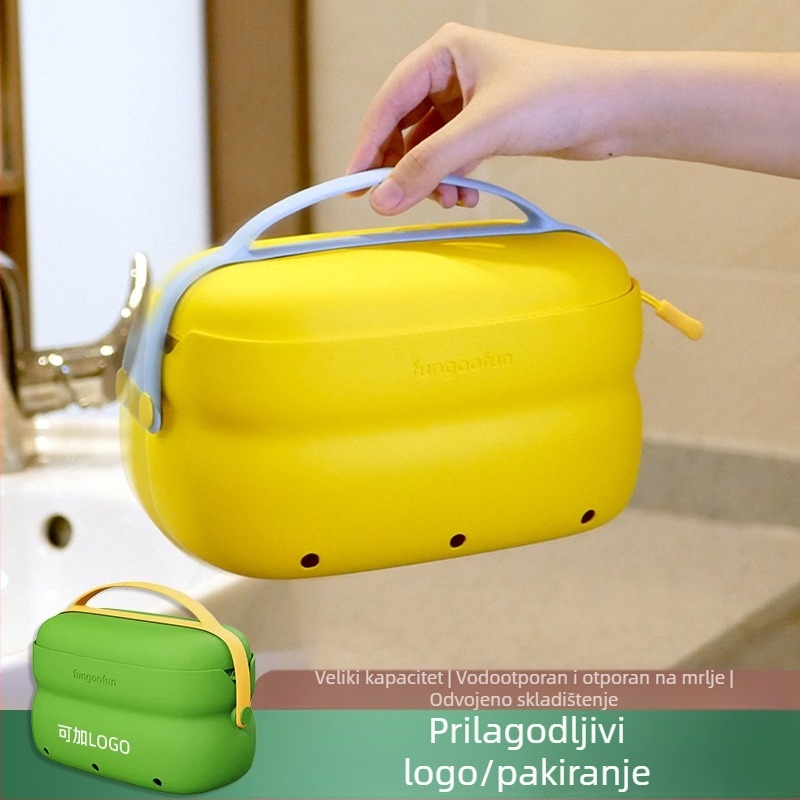 Torba za toaletne potrepštine, vrhunska vodootporna prijenosna putna kozmetička torbica, u stilu, visokokvalitetna, viseća muška i ženska kozmetička torbica