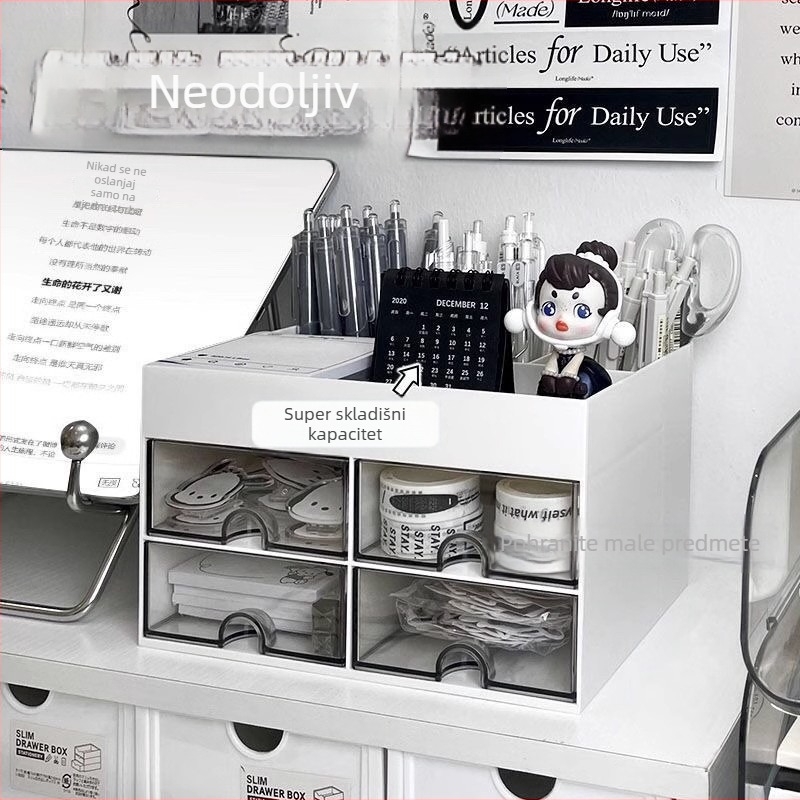 Stationery Hand Account Student Desktop Storage Box Ladica-Type Organizator Dječji pribor za kosu Stolni račun Držač za olovke Polica za pohranu