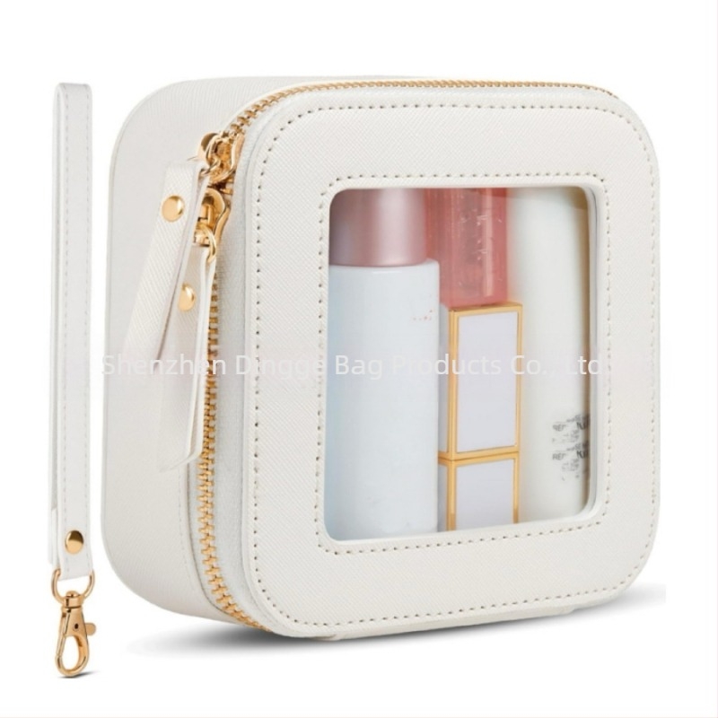 Mini prozirna kozmetička torbica, slatka kožna torbica za šminku, organizator za novčanik, osnovni organizator za auto