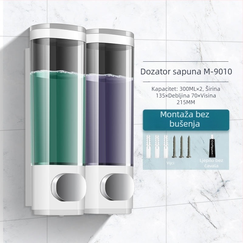 Morton hotelski dezinficijens za kupaonicu, zidni WC, kuhinjski deterdžent, dozator sapuna, kutija za dezinficijens ruku bez bušenja