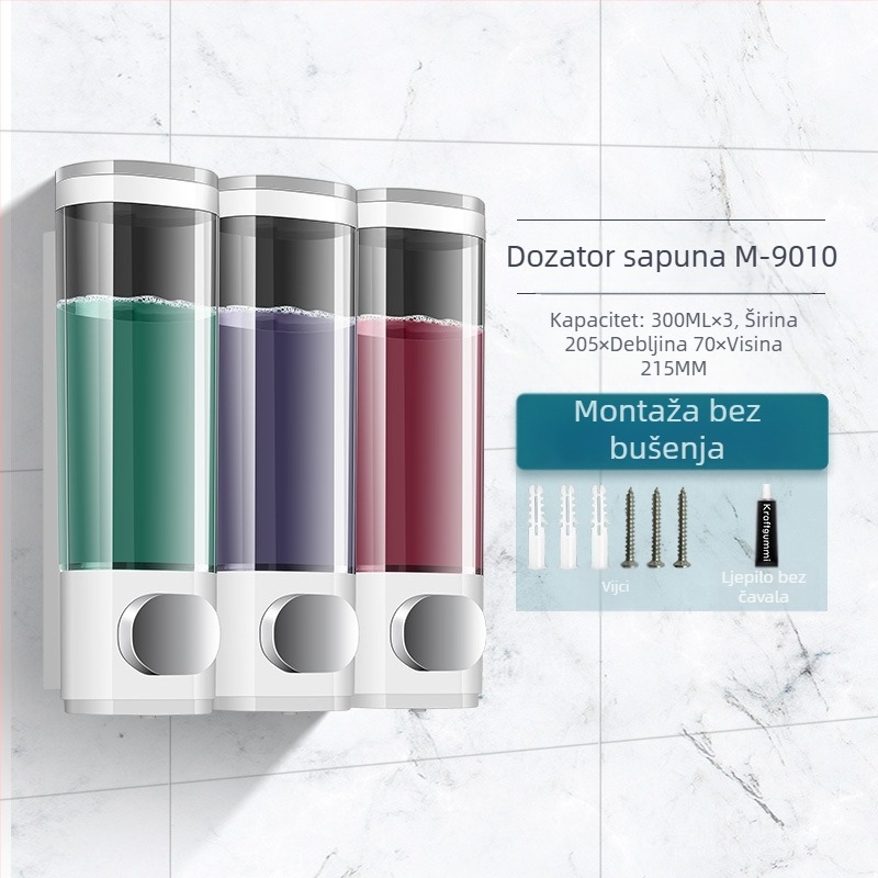 Morton hotelski dezinficijens za kupaonicu, zidni WC, kuhinjski deterdžent, dozator sapuna, kutija za dezinficijens ruku bez bušenja