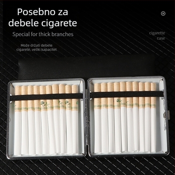 Kožna kutija za cigarete, pakiranje od 20 muških cigareta, odvojena kutija za cigarete otporna na vjetar